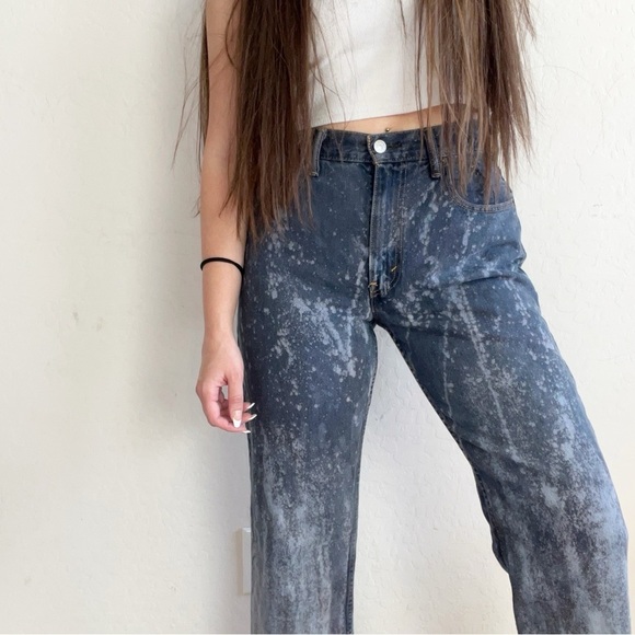 Vtg Levi’s Custom Reworked Bleach Ombré Dyed Jean - Picture 4 of 11